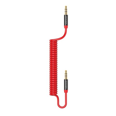 USAMS Kabel Audio Usams SJ256 Jack 3,5mm Spring 1,2m czerwony