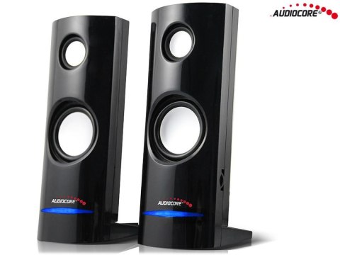 Audiocore Głośniki Audiocore AC860 komputerowe 8W USB, czarne