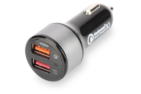 Ednet Ładowarka samochodowa Ednet Qualcomm Quick Charge™ 3.0 2xUSB 3A/2,4A