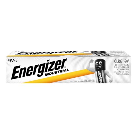 Energizer Bateria alkaliczna Energizer Industrial 6LR61 9V - 12 sztuk