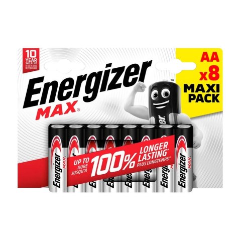 Energizer Bateria alkaliczna Energizer MAX AA / LR6 - 8 sztuk (blister)