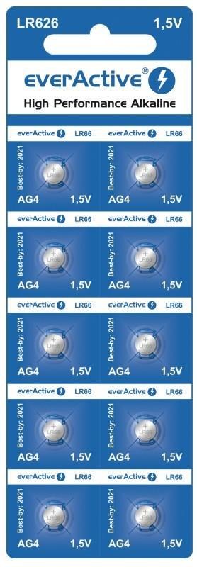 Everactive Baterie alkaliczne mini everActive G4 LR626 LR66 10 sztuk