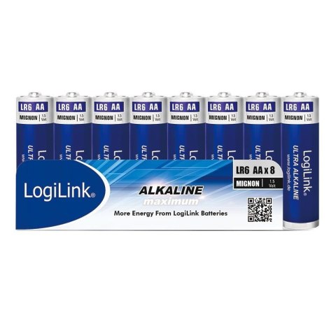 LogiLink Baterie alkaliczne LR6 LogiLink LR6F8, AA, 8szt