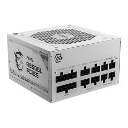 MSI Zasilacz MSI MAG A850GL PCIE5 WHITE 850W 120mm 80plus Gold aPFC