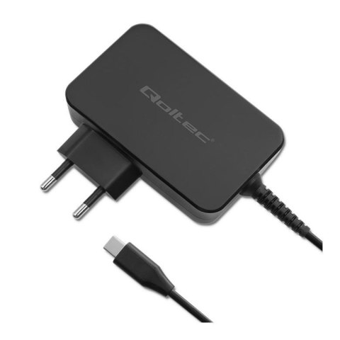 Qoltec Ładowarka sieciowa Qoltec GaN POWER PRO | 1xUSB-C | 90W | 5-20V | 3-4.5A | Czarna