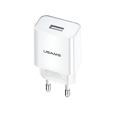 USAMS Ładowarka sieciowa Usams T18 2,1A 1xUSB- bez kabla - biała