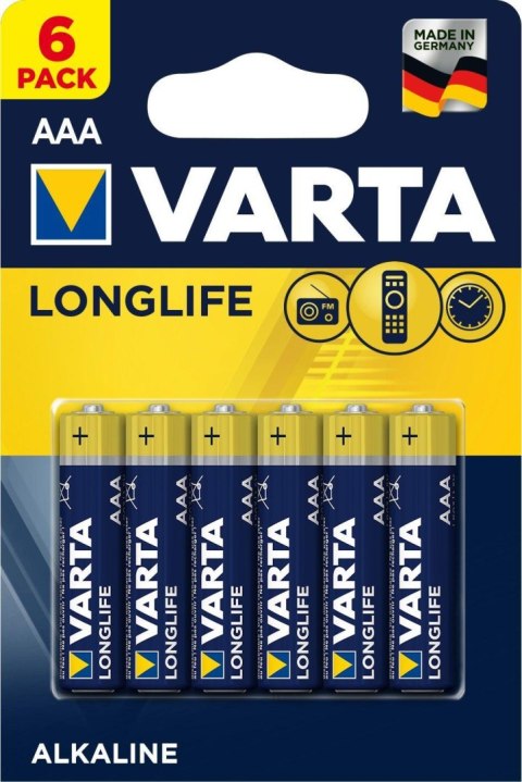 Varta Baterie Baterie VARTA Longlife Extra LR03/AAA 6szt