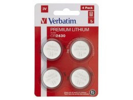 Verbatim Bateria Verbatim CR2430 (4 szt blister)