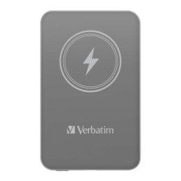 Verbatim Powerbank Verbatim Charge 'n' Go Magnetic Wireless 10000mAh USB-C PD 3.0 Grey