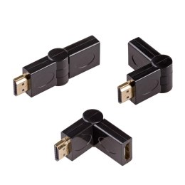 AKYGA Adapter Akyga AK-AD-40 HDMI /M - HDMI /F kątowy 180 stopni