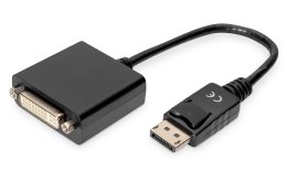 Digitus Kabel adapter DIGITUS DisplayPort z Dual Link 1080p 60Hz FHD DP/ DVI-I (24+5) M/Ż 0,15m