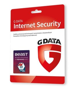 G Data Oprogramowanie GDATA Internet Security 1PC 1rok karta-klucz