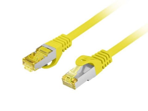 LANBERG Patchcord Lanberg FTP kat.6A 0.50m LSZH CU fluke passed żółty