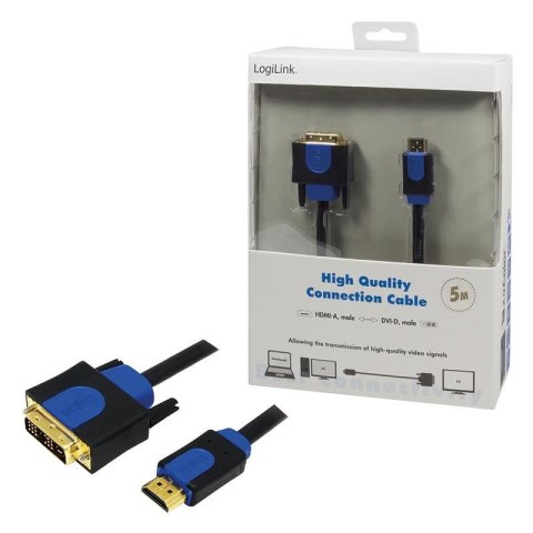 LogiLink Kabel adapter LogiLink CHB3105 HDMI > DVI, 5m