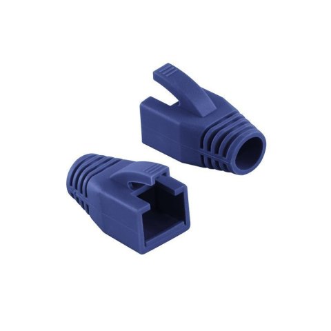 LogiLink Osłonka wtyku RJ45 LogiLink MP0035B 8mm kat.6 niebieski 50szt