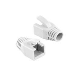 LogiLink Osłonka wtyku RJ45 LogiLink MP0035W 8mm kat.6 biały 50szt