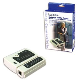 LogiLink Tester kabli LogiLink WZ0010 złącza RJ11, RJ12, RJ45