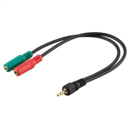 Manhattan Kabel adapter Manhattan audio stereo 1x jack 3,5mm / 2x jack 3,5mm 0,15m