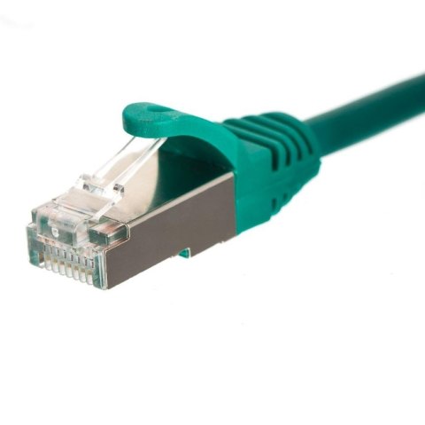 NETRACK Patchcord RJ45, Netrack osłonka zalewana, kat. 5e FTP/STP, 0,5m zielony