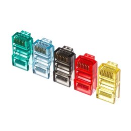 NETRACK Wtyk RJ45 8p8c UTP linka, kat. 5e (100 szt) Netrack, kolor MIX