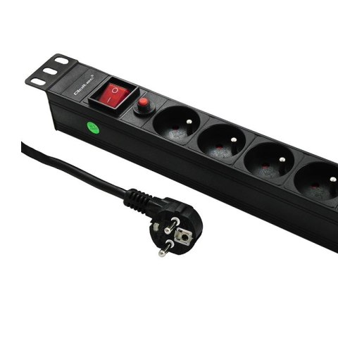 Qoltec Listwa zasilająca Qoltec do RACK 19" 1U 16A PDU CB 6xSCHUKO 2m