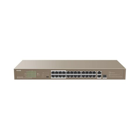 Tenda Switch niezarządzalny Tenda TEF1126P-24-250W 24-port Ethernet Switch 10/100 Mb/s PoE 250W Rack