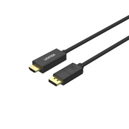 UNITEK Kabel adapter Unitek V1608A DisplayPort 1.2 - HDMI 2.0 4K 60Hz, 1,8m