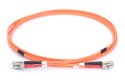 Digitus Patch cord światłowodowy FO LC/LC, dplx, MM 50/125, OM2, LSOH, 1m, pomarańczowy