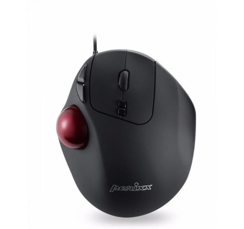 Perixx Mysz przewodowa Perixx PERIMICE 517 laserowa trackball 34mm czarna