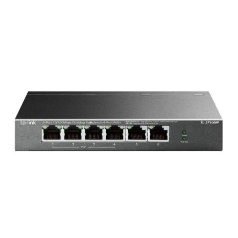 TP-LINK Switch niezarządzalny TP-Link TL-SF1006P 6x10/100 4xPoE+