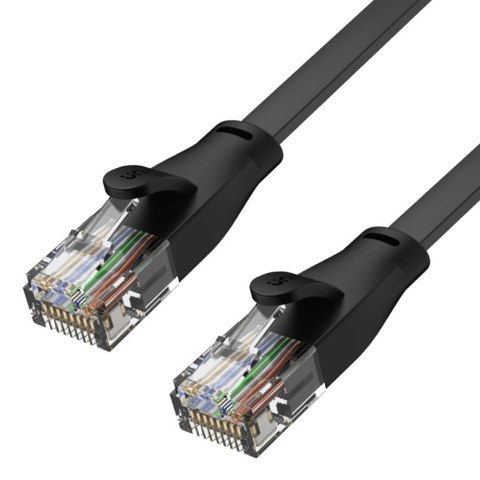 Unitek Patchcord UNITEK C1809GBK Cat.6 Płaski, UTP, RJ45, 1m