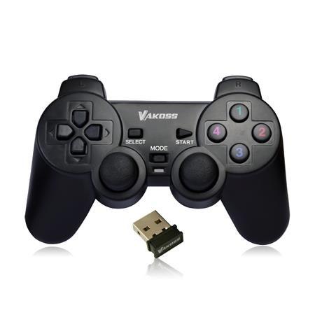 VAKOSS Gamepad bezprzewodowy VAKOSS GP-4705BK USB funkc Dual Shock