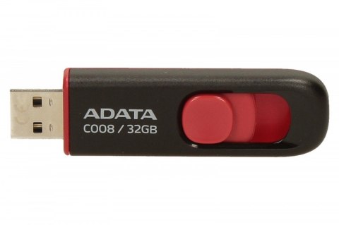 Adata Pendrive DashDrive Classic C008 32GB USB2.0 czarno-czerwone