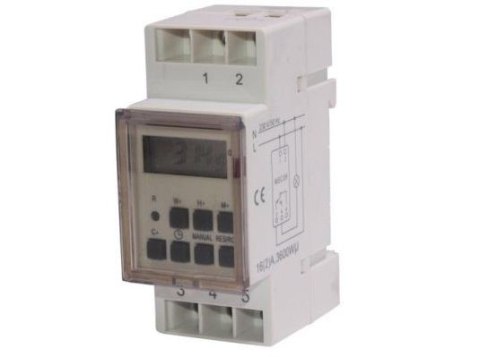 Maclean Timer programator MCE09 na szyne DIN 3600W Włącznik / wyłącznik c