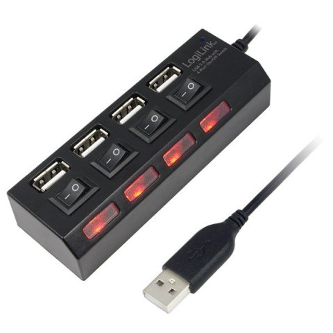 LogiLink HUB USB2.0 z wyłącznikiem portów