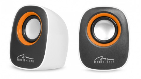 Media-Tech Głośniki IBO MT3137W Stereo/Jack 3,5/USB/RMS 6W