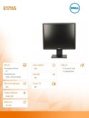 Dell Monitor E1715S 17 cali LCD TN (1280x1024)/5:4/VGA/DP/3Y PPG