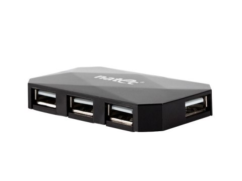 Natec Hub USB 4-porty LOCUST USB 2.0 Czarny