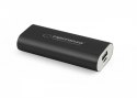 Esperanza POWER BANK HADRON 4400mAh CZARNY