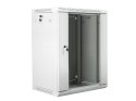 Lanberg Szafa instalacyjna wisząca 19 cali 15U 600X450mm szara (drzwi szklane)