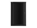Lanberg Szafa instalacyjna wisząca 19 cali 22U 600X600mm czarna (drzwi szklane)