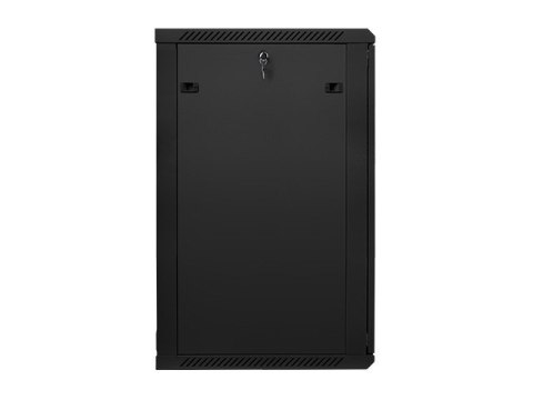 Lanberg Szafa instalacyjna wisząca 19 cali 22U 600X600mm czarna (drzwi szklane)