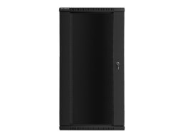Lanberg Szafa instalacyjna wisząca 19 cali 27U 600X450mm czarna (drzwi szklane)