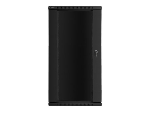 Lanberg Szafa instalacyjna wisząca 19 cali 27U 600X600mm czarna (drzwi szklane)