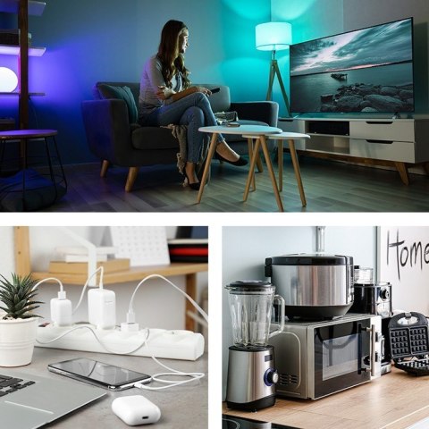 Qoltec Listwa antyprzepięciowa, 6 gniazd; 1,8m