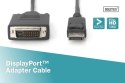 Digitus Kabel adapter Displayport z zatrzaskiem 1080p 60Hz FHD Typ DP/DVI-D (24+1) M/M czarny 2m