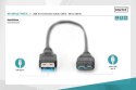 Digitus Kabel połączeniowy USB 3.1 Gen.1 SuperSpeed 5Gbps Typ USB A/microUSB B M/M czarny 0,25m