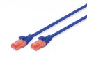 Digitus Patch cord U/UTP kat.6 PVC 2m Niebieski