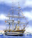 Heller Model plastikowy Amerigo Vespucci