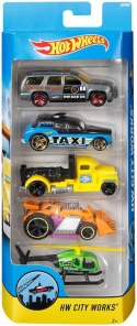 Hot Wheels Samochodziki 5 sztuk